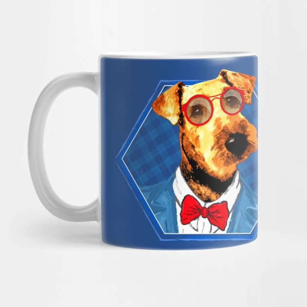 Hipster Airedale Terrier by Nartissima